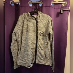Victoria's Secret PINK Gray Marled Zip Hoodie